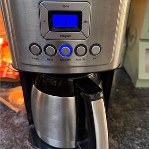 Cuisinart Silver and Black Coffee Maker